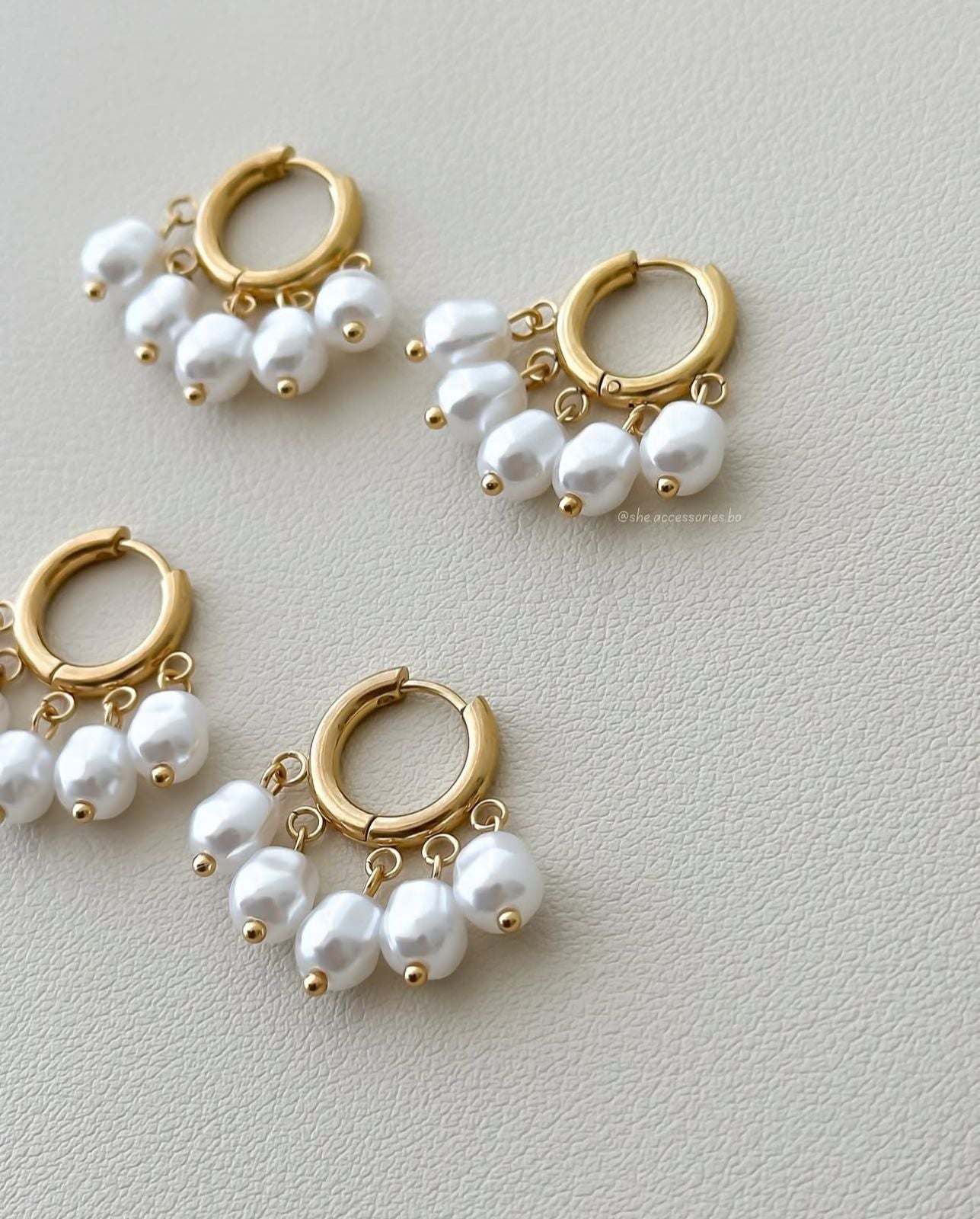Argollas con Perlas