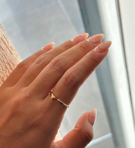 Anillo Dorado Corazón